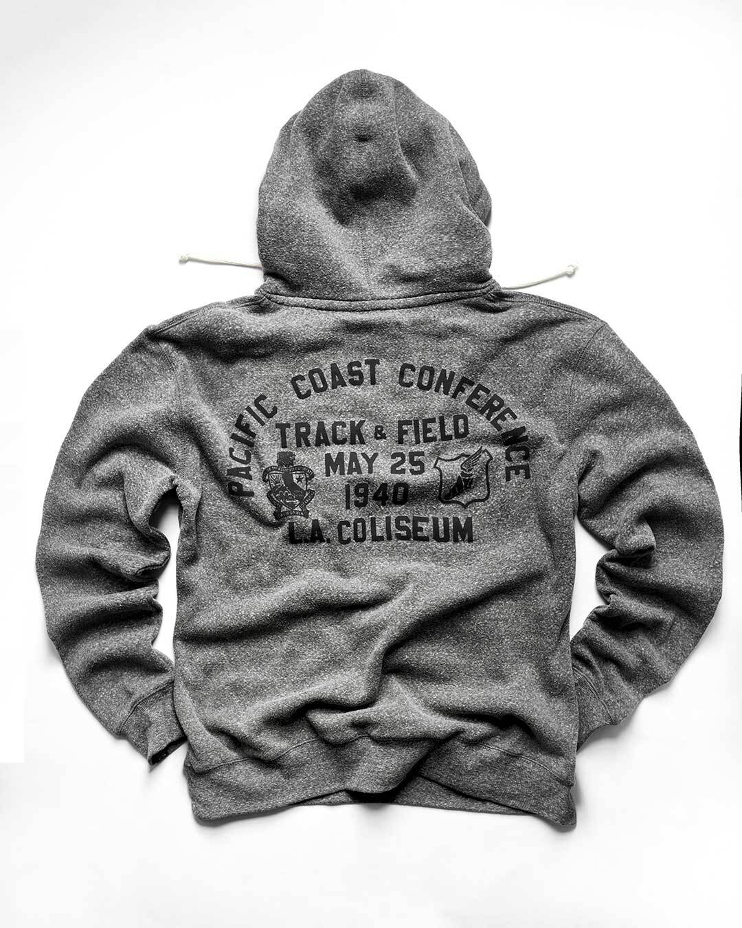 UCLA - Jackie Robinson Track Grey PO Hoody - Roots of Fight Canada