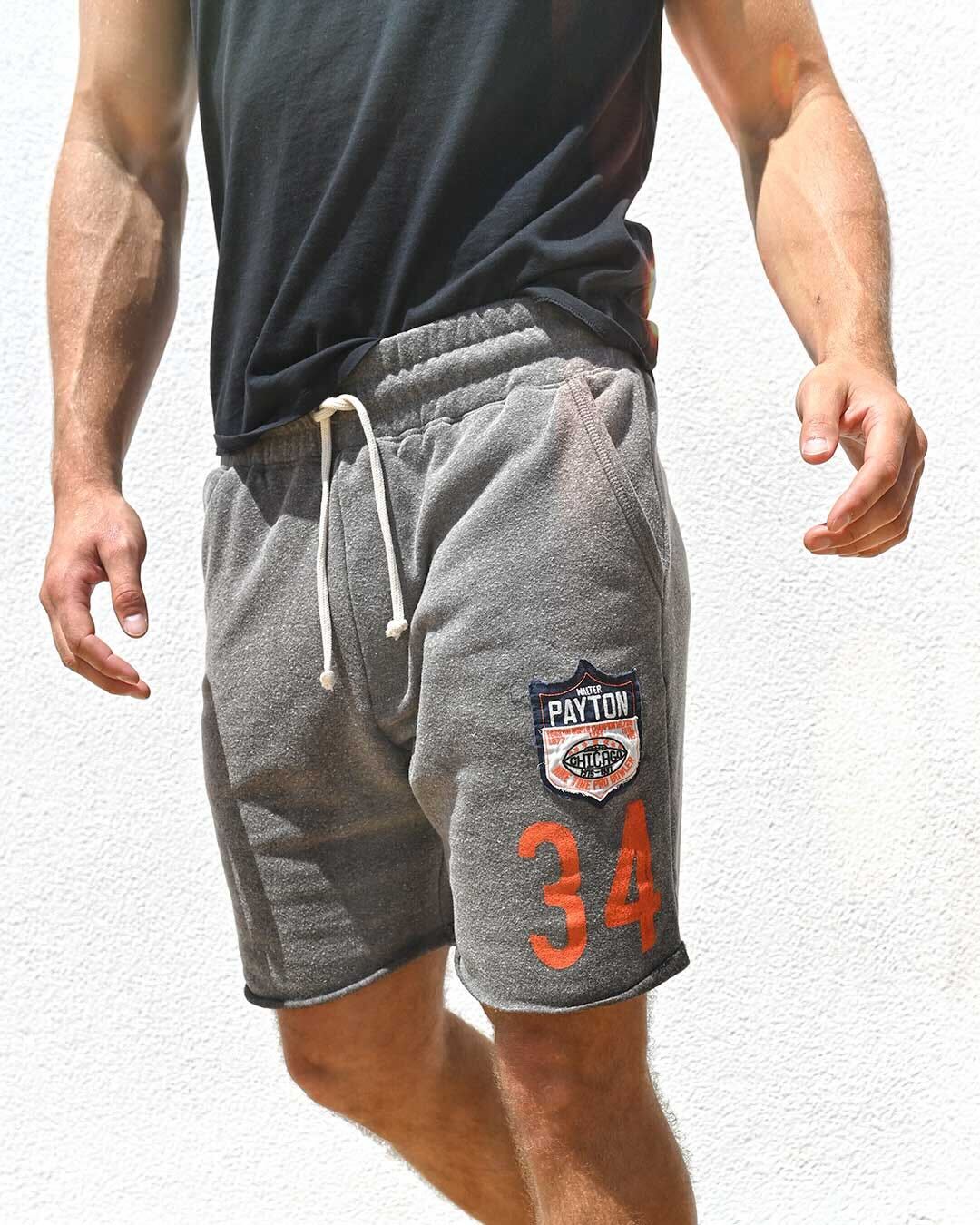 Walter Payton #34 Grey Shorts - Roots of Fight Canada