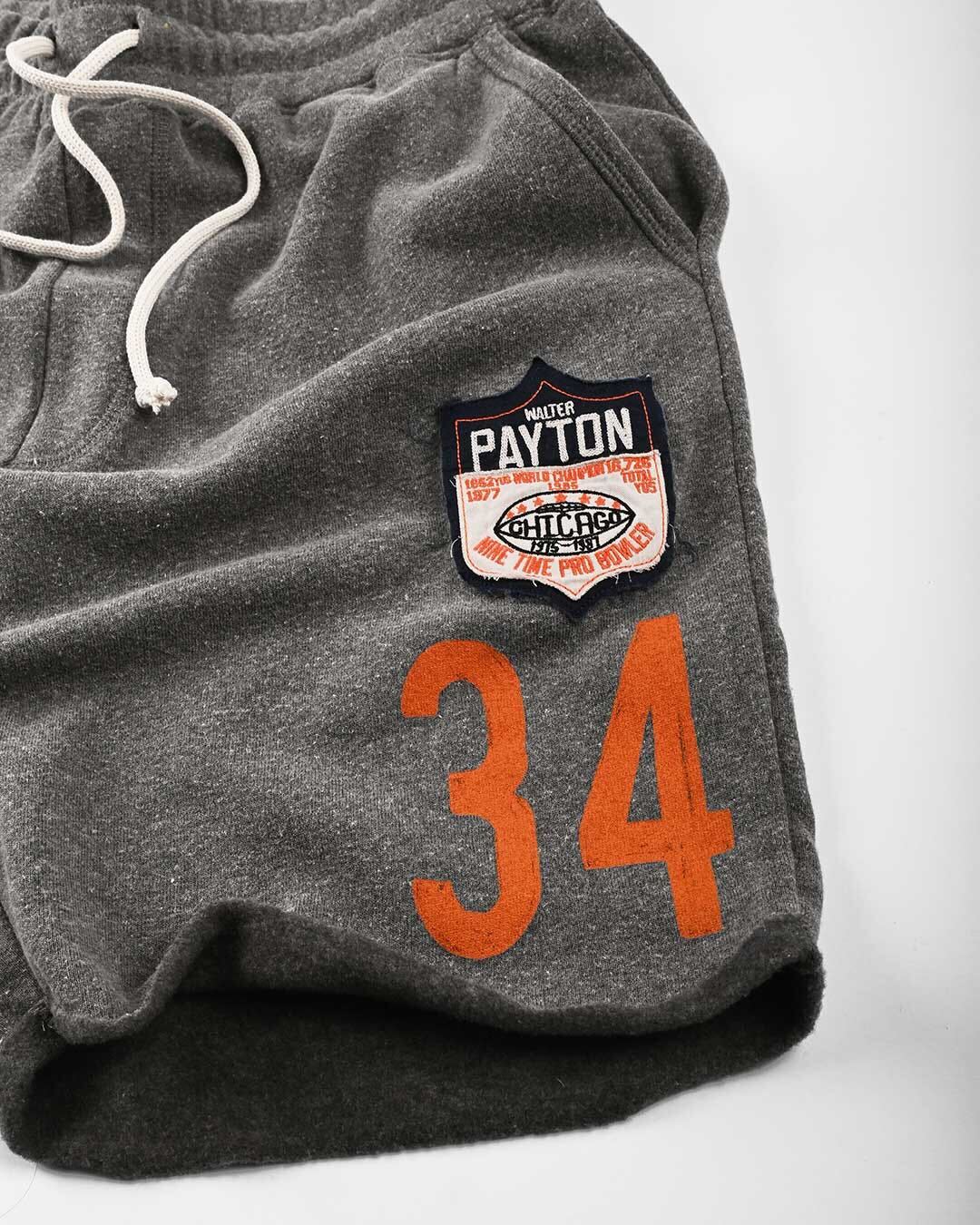 Walter Payton #34 Grey Shorts - Roots of Fight Canada