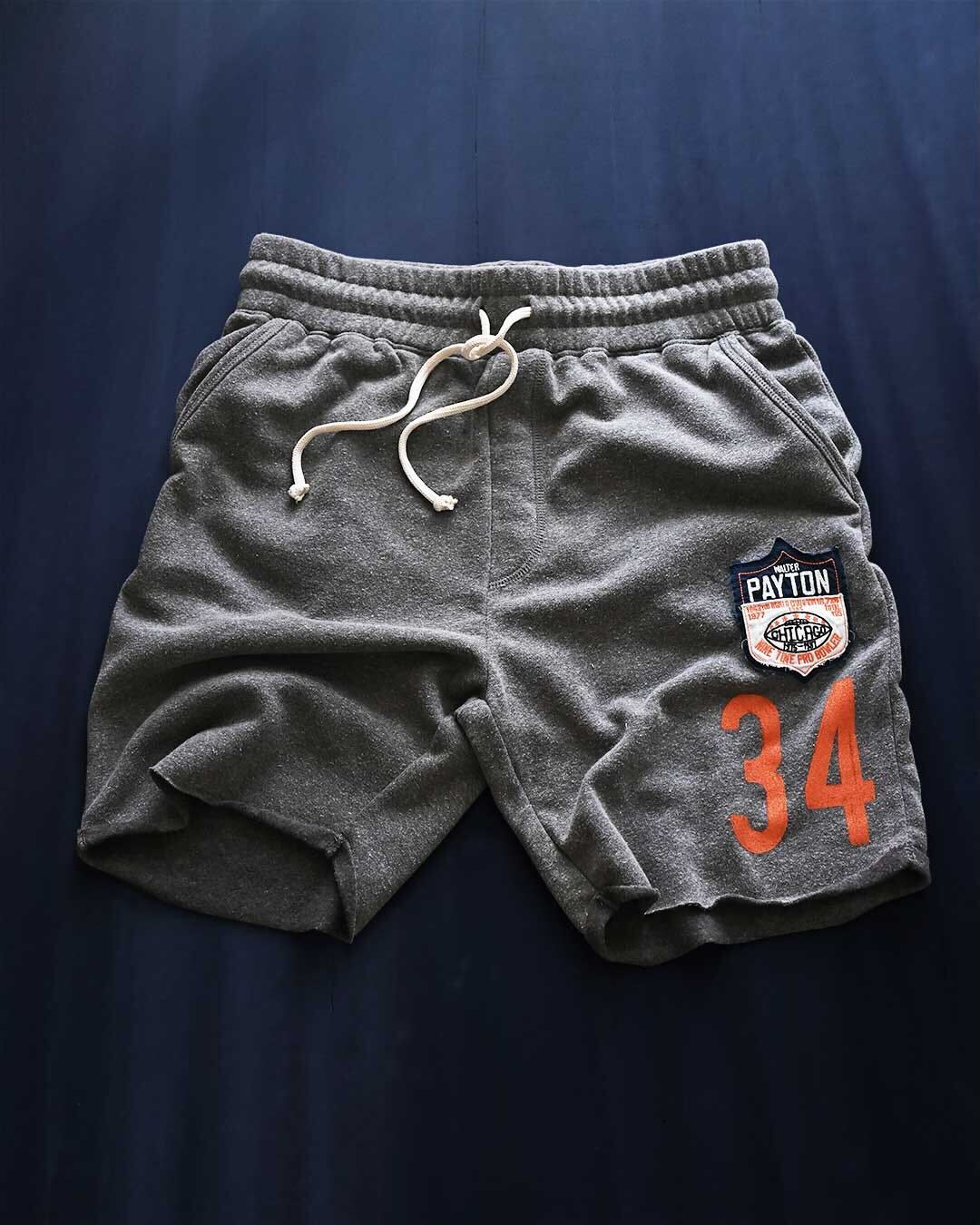 Walter Payton #34 Grey Shorts - Roots of Fight Canada