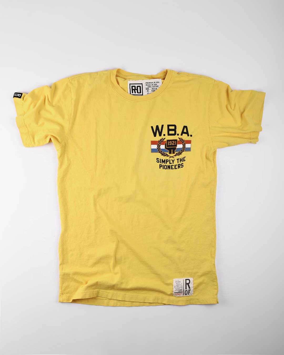 WBA 1921 Simply The Pioneers Yellow Tee - Roots of Fight