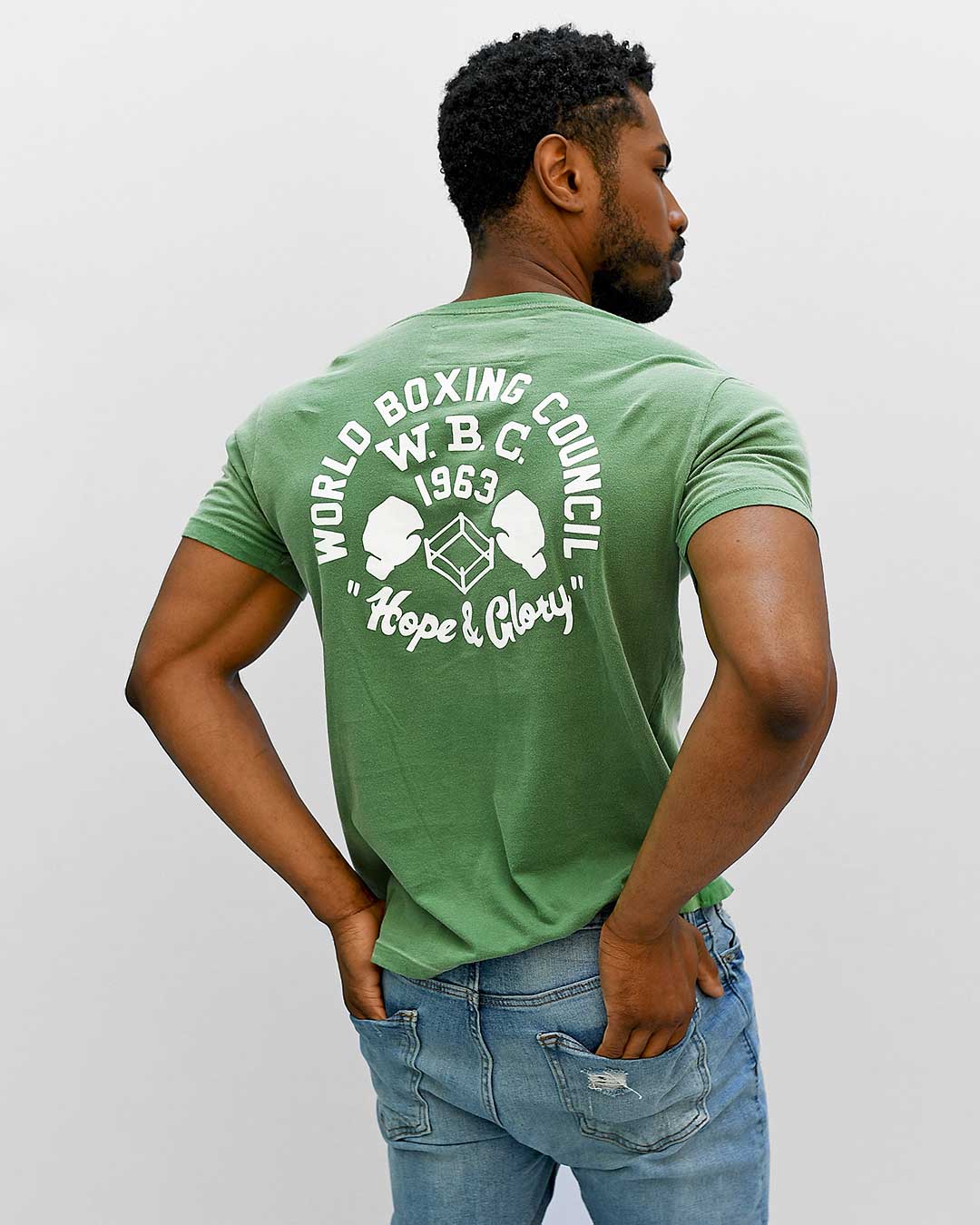 WBC 1963 Hope &amp; Glory Green Tee - Roots of Fight Canada
