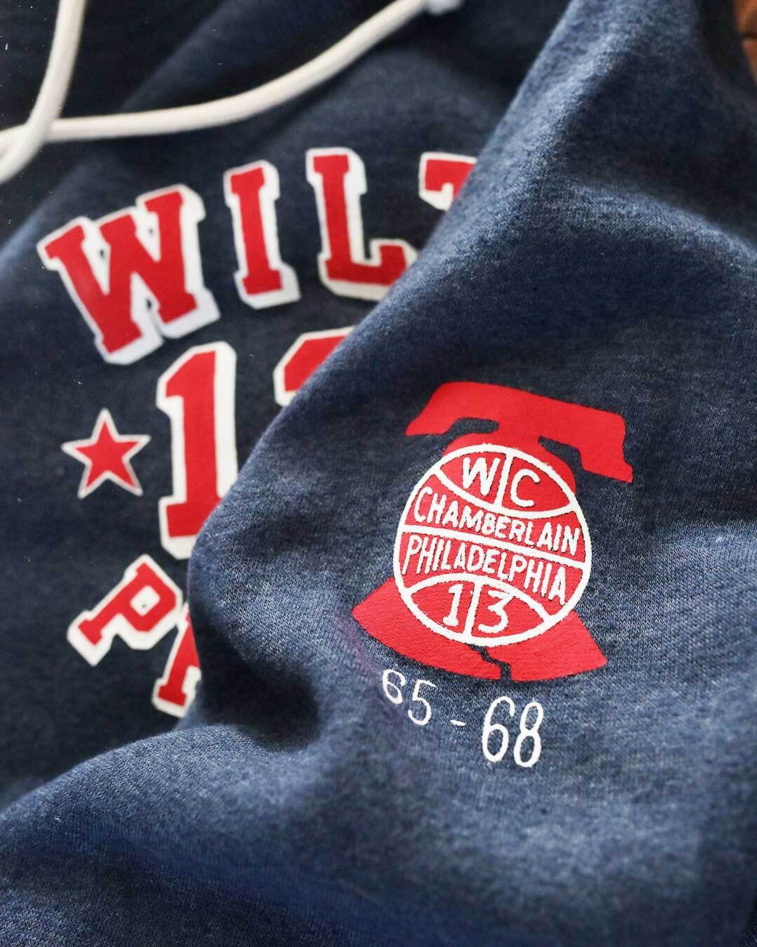 Wilt Chamberlain #13 Philly Navy PO Hoody - Roots of Fight Canada