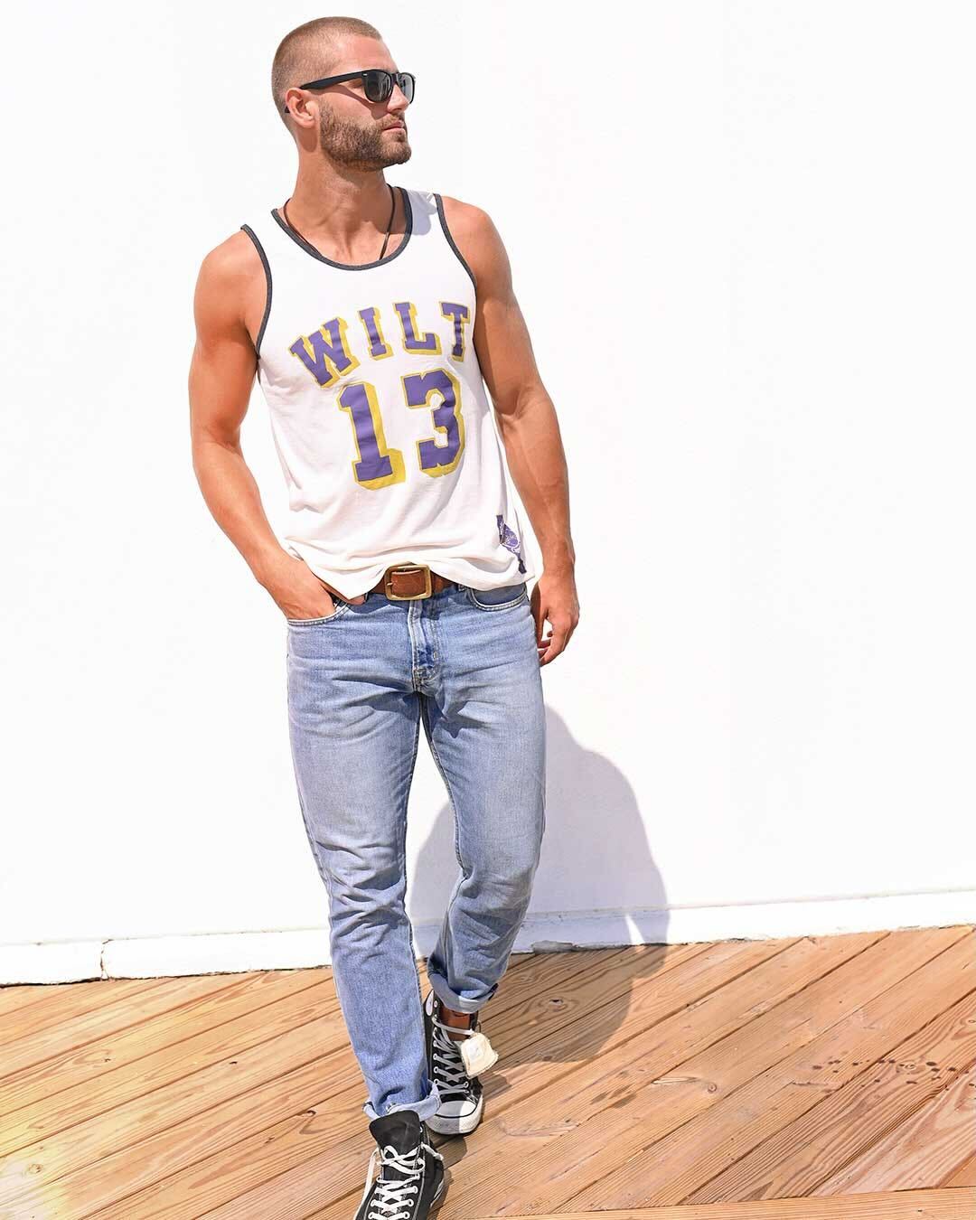 Wilt Chamberlain #13 White Tank - Roots of Fight Canada